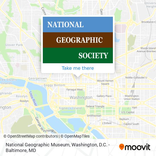 National Geographic Museum map