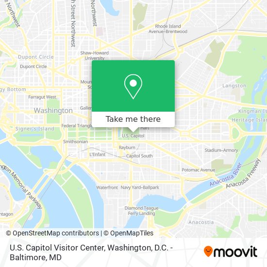 Mapa de U.S. Capitol Visitor Center