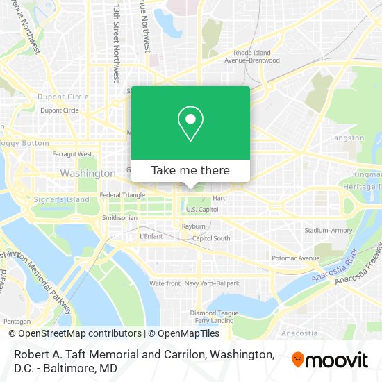 Mapa de Robert A. Taft Memorial and Carrilon