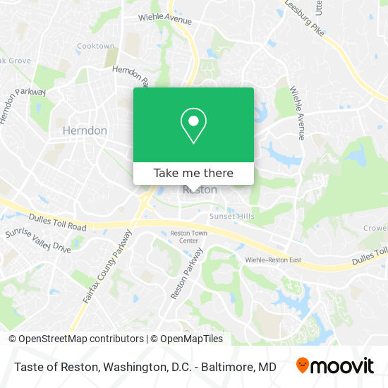 Mapa de Taste of Reston