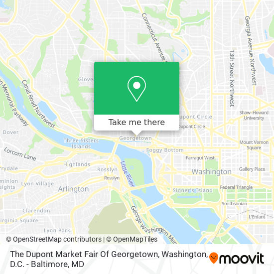 Mapa de The Dupont Market Fair Of Georgetown