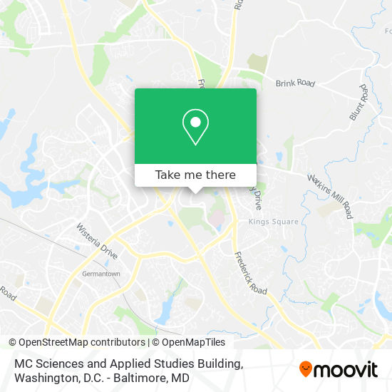 MC Sciences and Applied Studies Building map