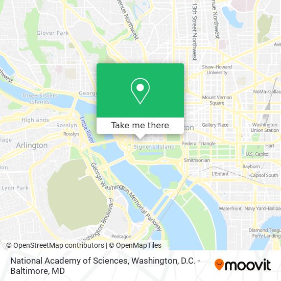 National Academy of Sciences map