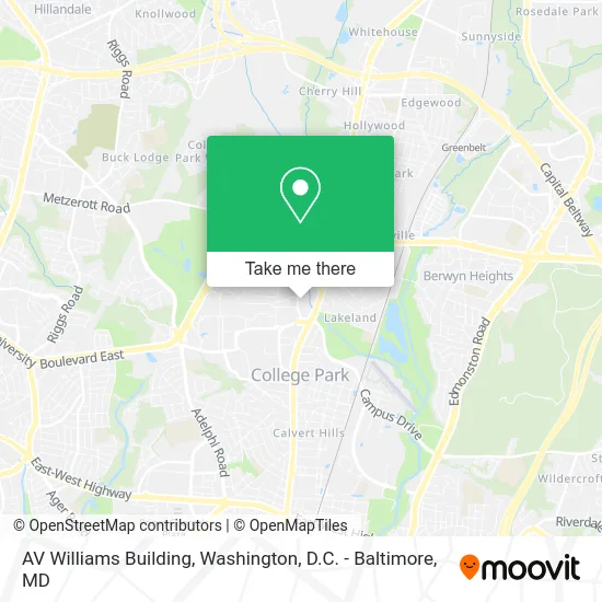 AV Williams Building map