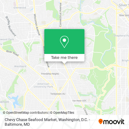 Mapa de Chevy Chase Seafood Market