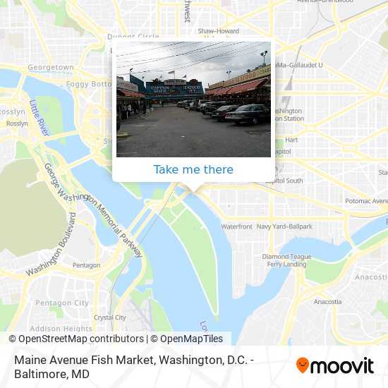 Maine Avenue Fish Market map