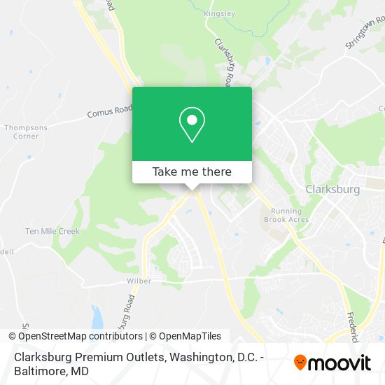 Clarksburg Premium Outlets map