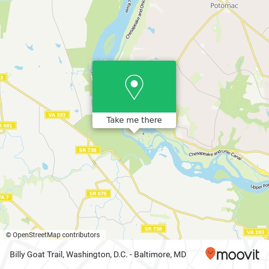 Mapa de Billy Goat Trail