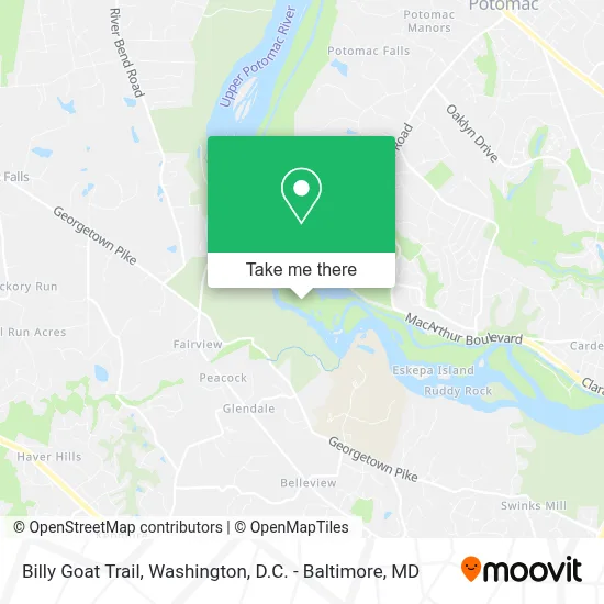Billy Goat Trail map