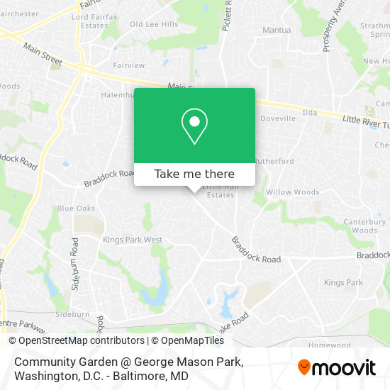 Mapa de Community Garden @ George Mason Park