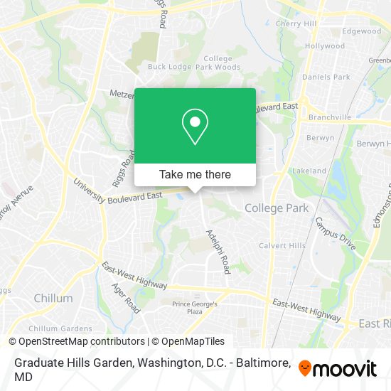 Graduate Hills Garden map