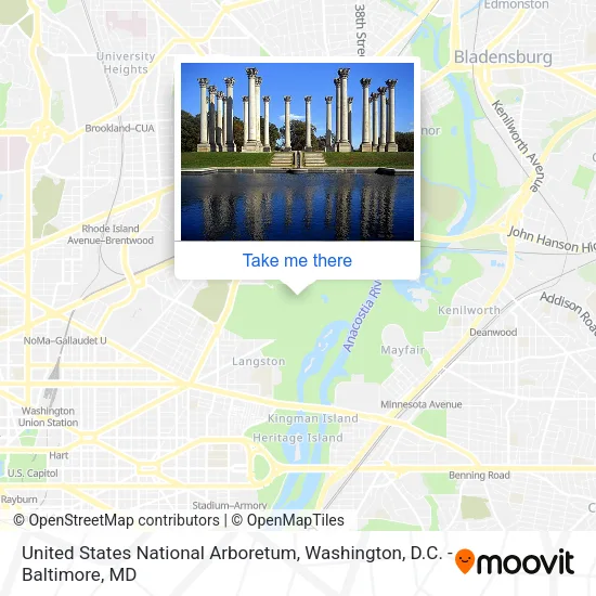 United States National Arboretum map