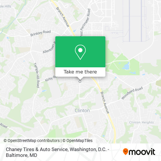 Chaney Tires & Auto Service map