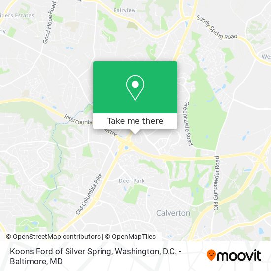 Mapa de Koons Ford of Silver Spring