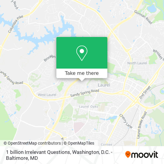 Mapa de 1 billion Irrelevant Questions