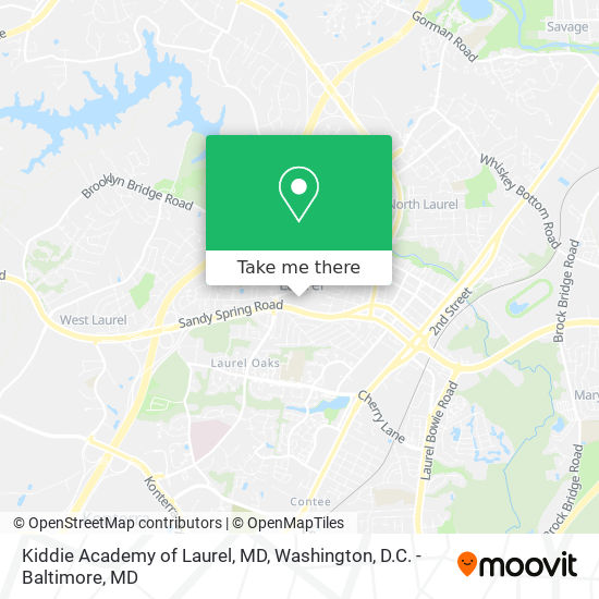 Mapa de Kiddie Academy of Laurel, MD