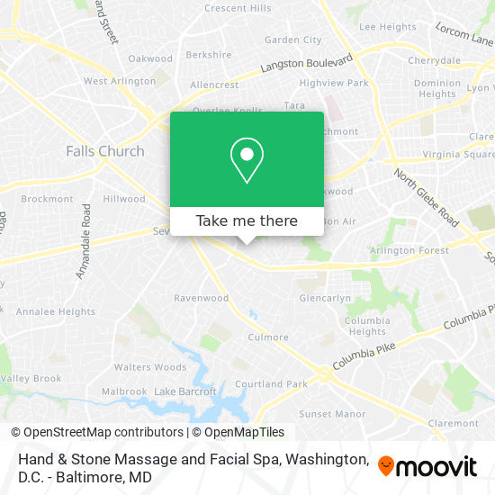 Hand & Stone Massage and Facial Spa map