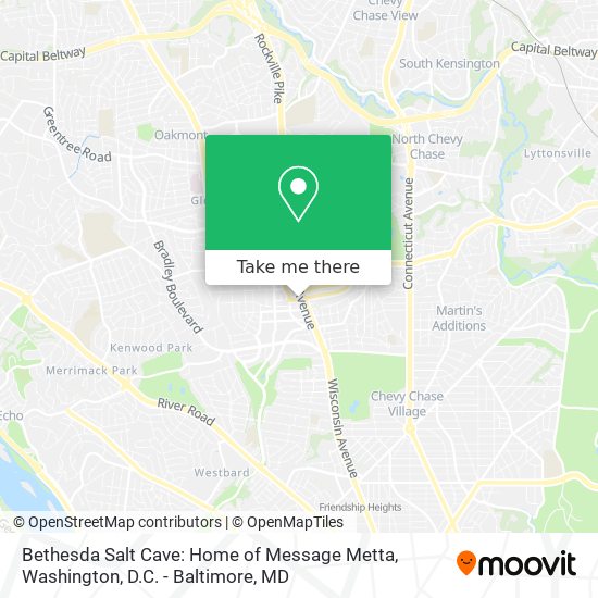 Mapa de Bethesda Salt Cave: Home of Message Metta