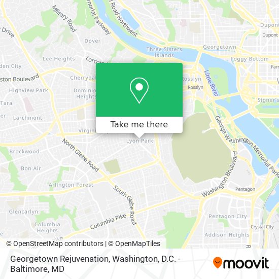 Georgetown Rejuvenation map