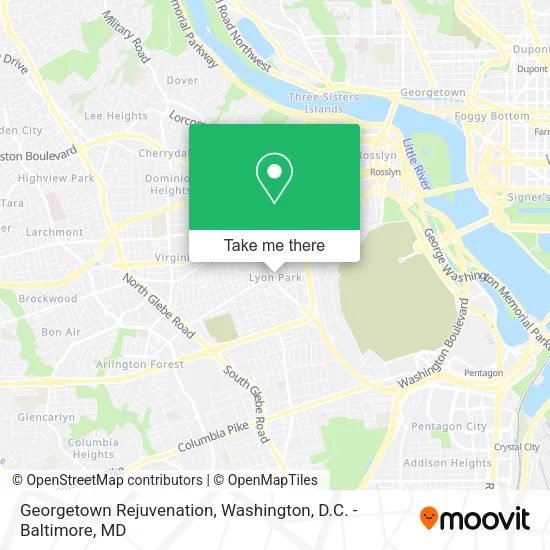 Mapa de Georgetown Rejuvenation