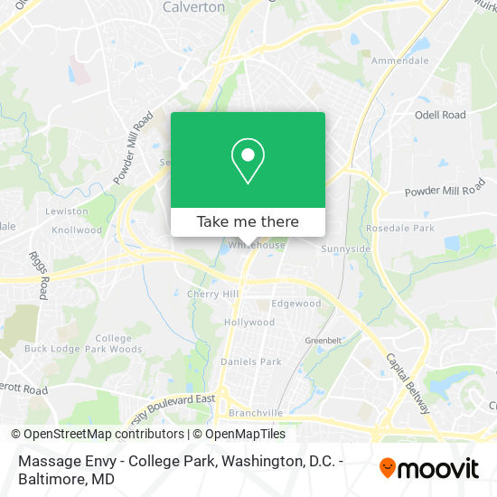 Mapa de Massage Envy - College Park