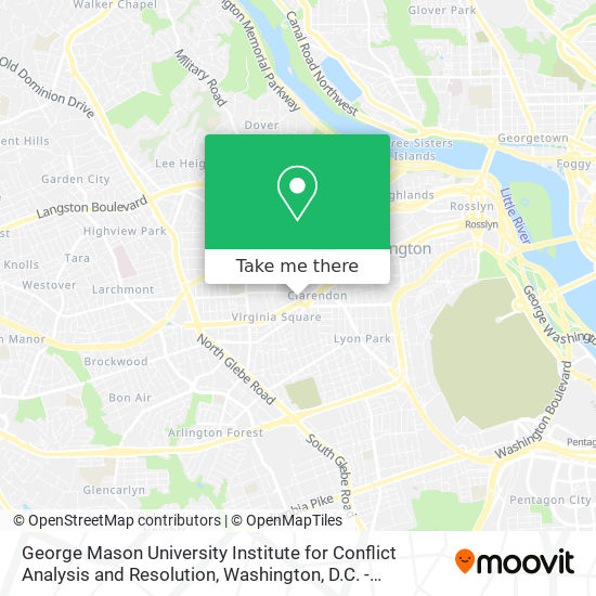 George Mason University Institute for Conflict Analysis and Resolution map