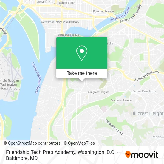 Mapa de Friendship Tech Prep Academy