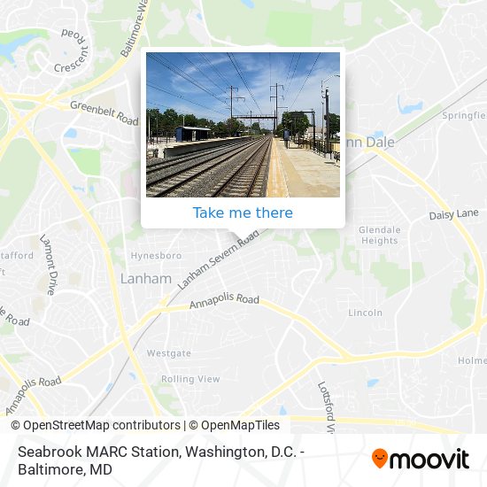 Seabrook MARC Station map