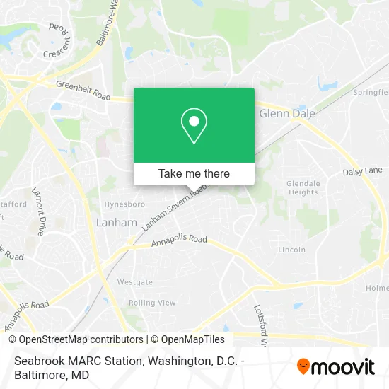 Mapa de Seabrook MARC Station