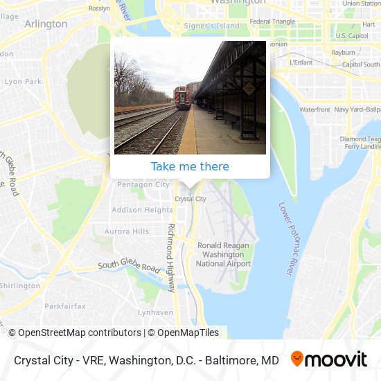 Crystal City - VRE map