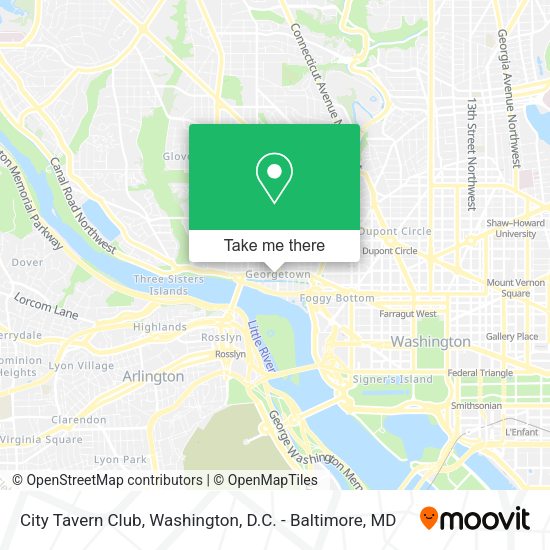 City Tavern Club map