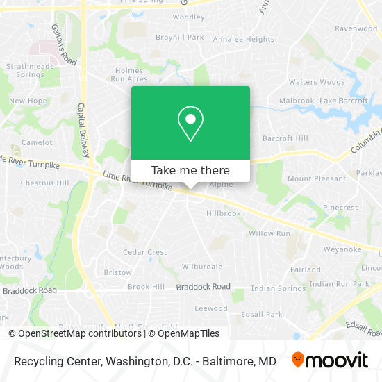 Mapa de Recycling Center