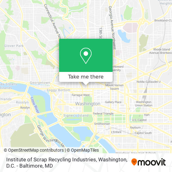 Mapa de Institute of Scrap Recycling Industries