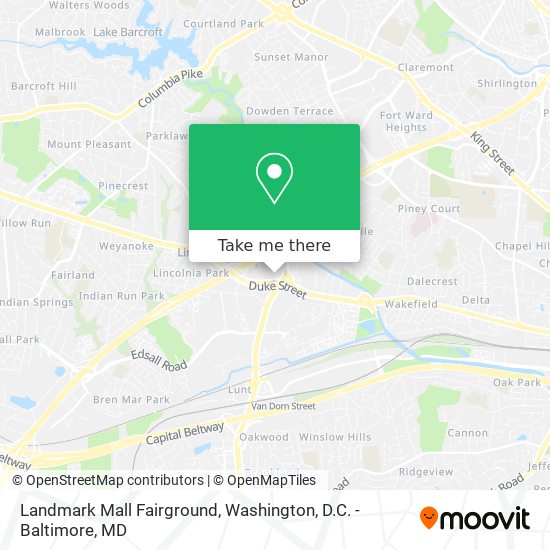 Landmark Mall Fairground map