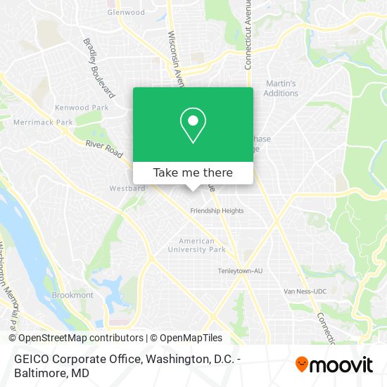 GEICO Corporate Office map