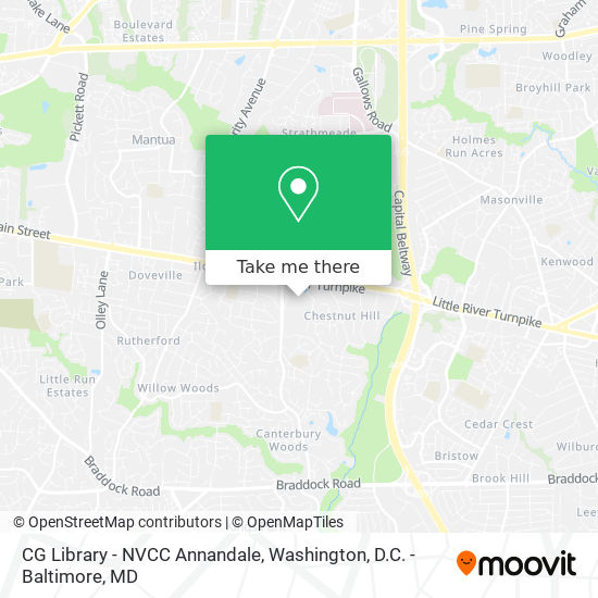 Mapa de CG Library - NVCC Annandale