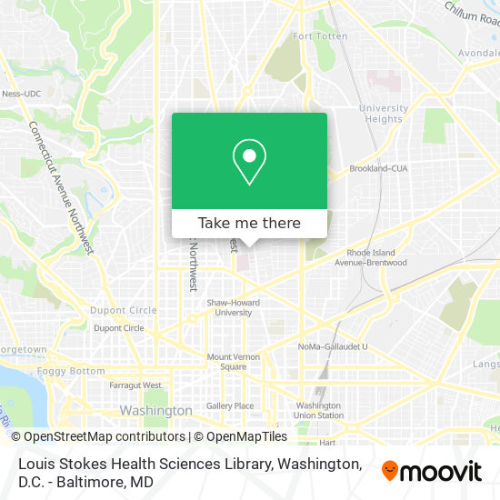 Louis Stokes Health Sciences Library map