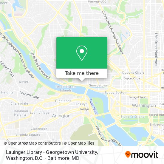 Lauinger Library - Georgetown University map