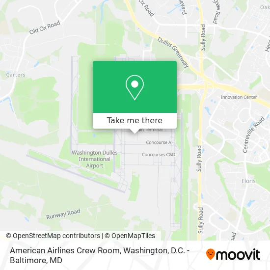 Mapa de American Airlines Crew Room