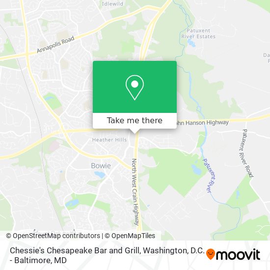 Chessie's Chesapeake Bar and Grill map