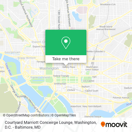 Courtyard Marriott Conceirge Lounge map