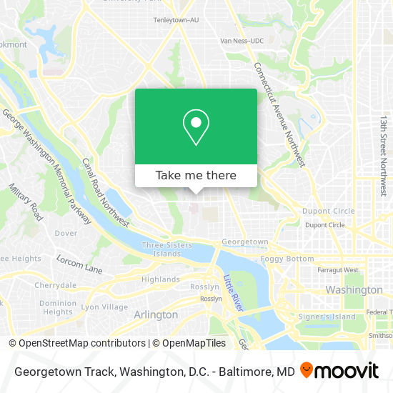 Mapa de Georgetown Track