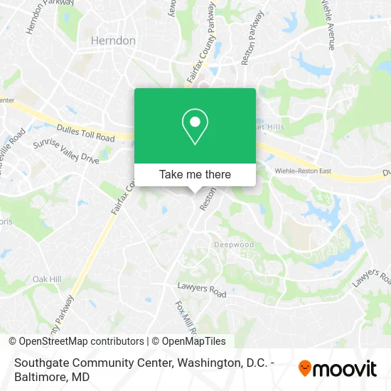 Southgate Community Center map