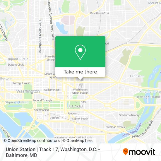 Union Station | Track 17 map