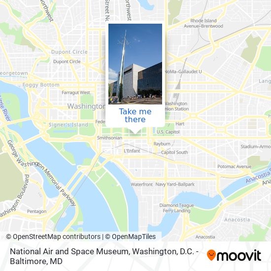 National Air and Space Museum map
