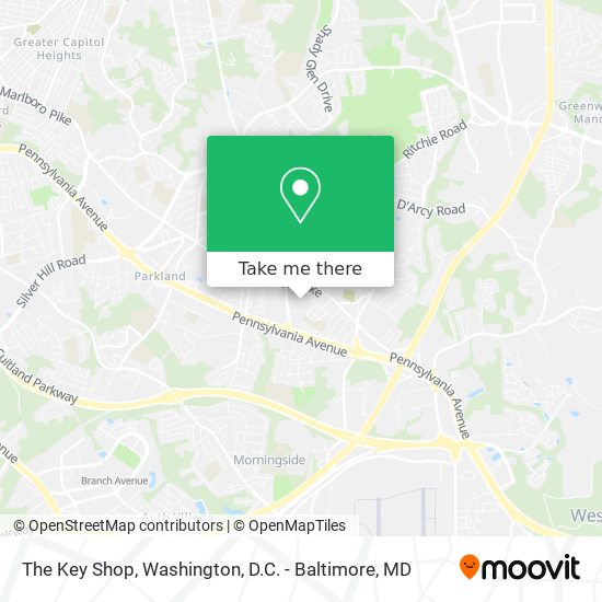 The Key Shop map