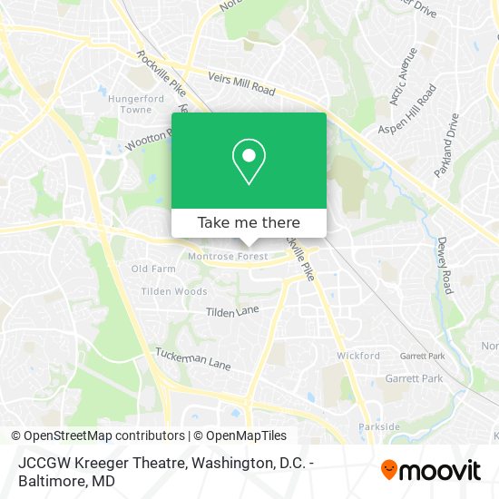 Mapa de JCCGW Kreeger Theatre