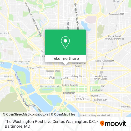 The Washington Post Live Center map