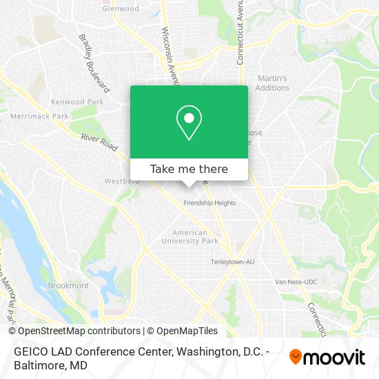 GEICO LAD Conference Center map