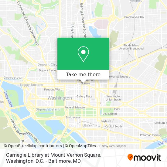 Mapa de Carnegie Library at Mount Vernon Square